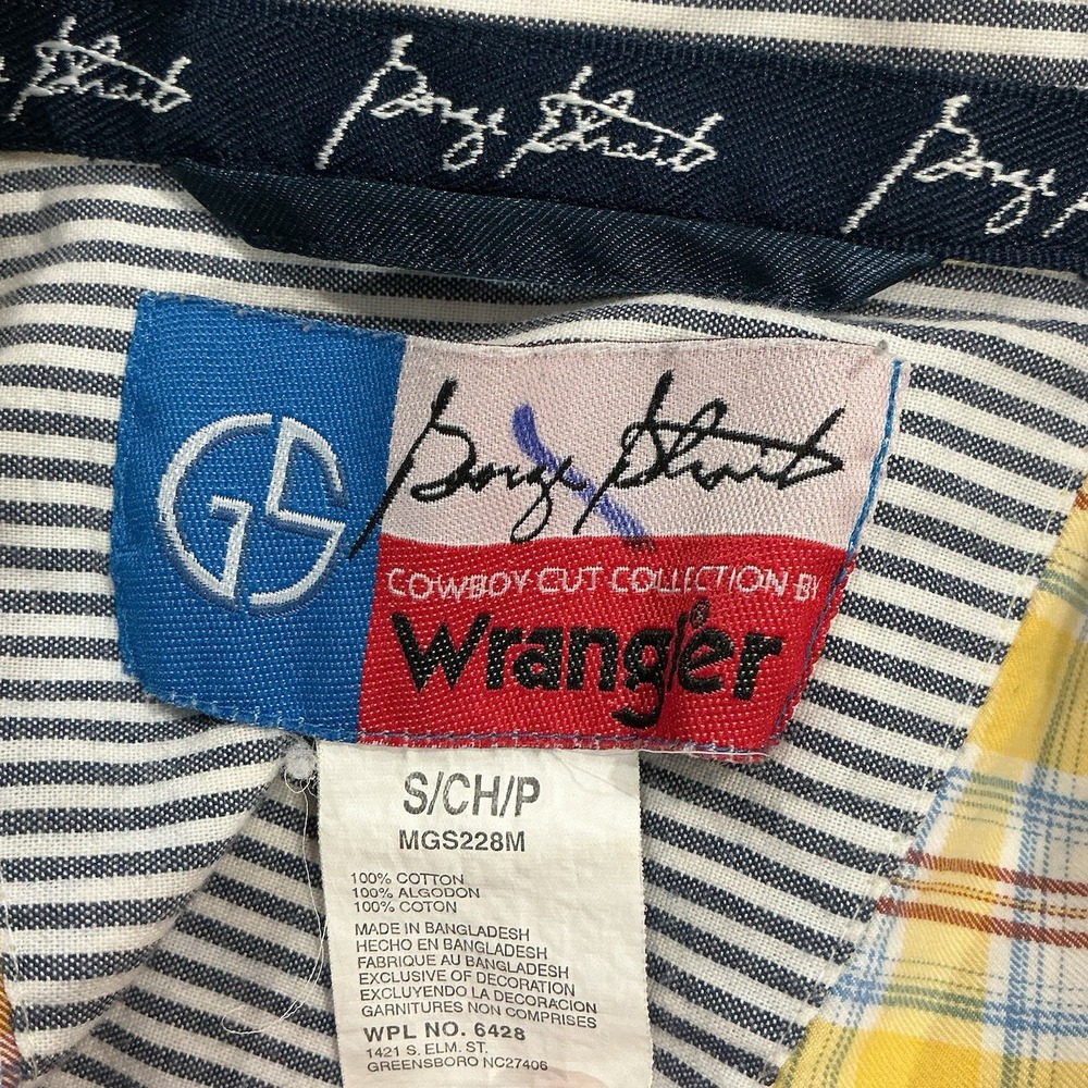 Wrangler George Strait Collection Button Up Shirt Men's Small Plaid Western - Picture 5 of 5